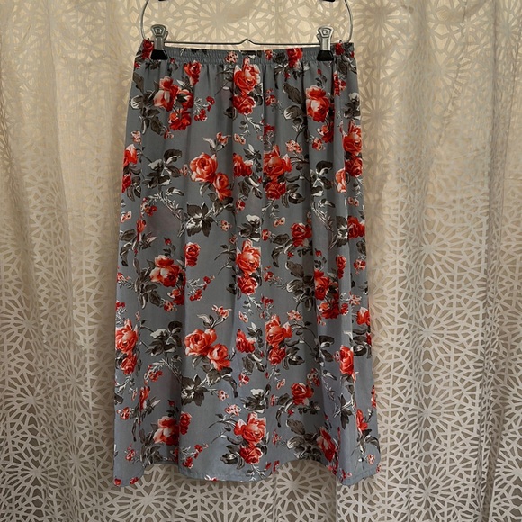 Blair Skirts Vintage Blair Floral Midi Skirt Poshmark